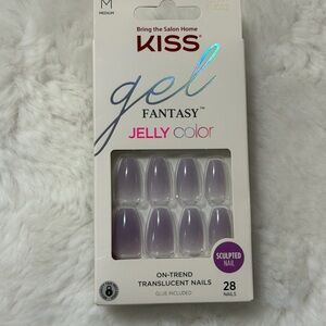 KISS Gel Fantasy Jelly Color Nails - Translucent Purple